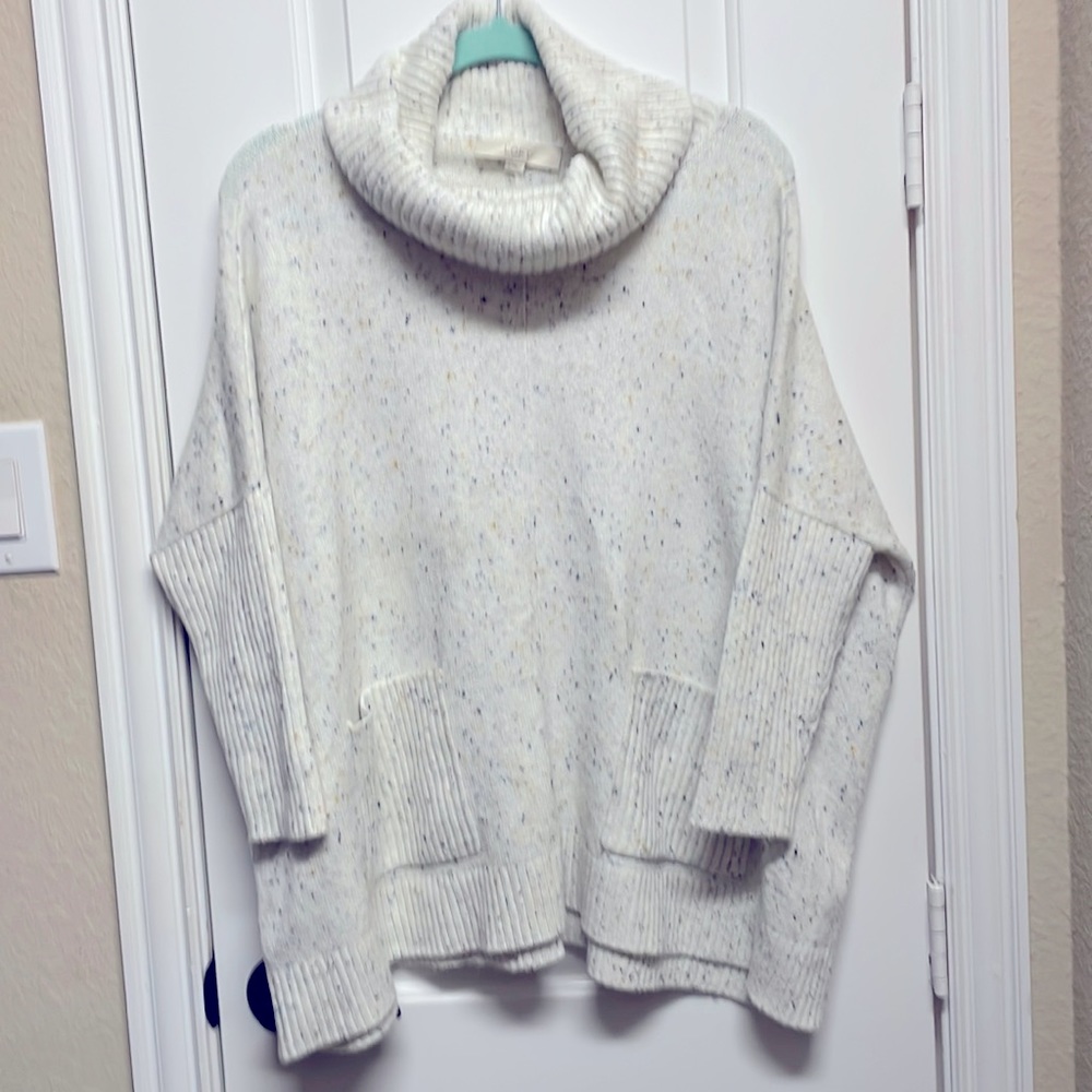 LOFT NWT oversized cowl neck sweater size S